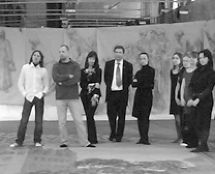 Владимир Чёрный художник. <br/>Группа художников, принимавших участие в написании занавеса.