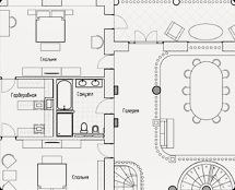 Владимир Чёрный художник. <br/>Планировочное решение 2-го этажа.