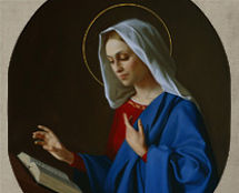 Владимир Чёрный художник. <br/>«Благовещение. Богородица». <br/>2003 г. 