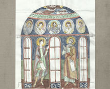 Владимир Чёрный художник. <br/>Цветовой эскиз подкупольного объема храма.