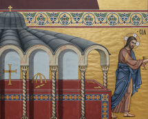 Владимир Чёрный художник. «Евхаристия: Престол Господень и Преподание чаши »<br/>Картон для мозаики Князь-Владимирского собора, Главного храма Росгвардии<br/>