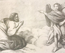 Владимир Чёрный художник. <br/>«Праведный Лот, встречающий Ангелов».