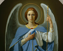 Владимир Чёрный художник. <br/>«Архангел Гавриил».<br/>  1999 г. холст, масло. 110х60 см.