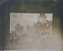 Владимир Чёрный художник. <br/>Фотография занавеса-картины художника Козрое Дузи. 1856 г.