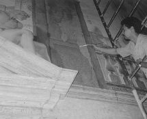 Владимир Чёрный художник. <br/>Во время работы.