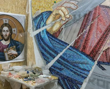 Владимир Чёрный художник. <br/>Начало работы над Христом Вседержителем.