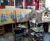 Владимир Чёрный художник. <br/>В мастерской художника.