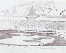 Владимир Чёрный художник. <br/>«Первый снег. Соловецкий Кремль»<br/>