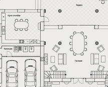 Владимир Чёрный художник. <br/>Планировочное решение 1-го этажа.