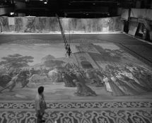 Владимир Чёрный художник. <br/>В художественно-производственных мастерских ГАБТа.