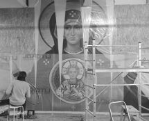 Владимир Чёрный художник. <br/>В мозаичных мастерских.