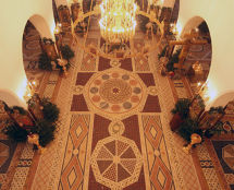 Владимир Чёрный художник. <br/>Вид мозаичных полов с хоров.