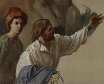 Владимир Чёрный художник. <br/>Эскиз, предоставленный на конкурс, к написанию картины. Художники:  В.Чёрный, Е. Кравцов.  2008 г. 