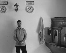 Владимир Чёрный художник. <br/>В келейном корпусе Свято-Пантелеимоновского монастыря (Афон).