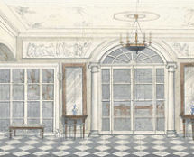 Владимир Чёрный художник. <br/>Эскиз парадной прихожей. 2016 г.,