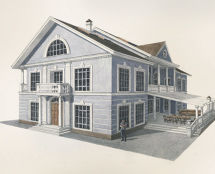 Владимир Чёрный художник. <br/>Эскиз частного особняка <br/>