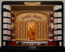 Владимир Чёрный художник. <br/>Макет портала Большого театра с основным антрактно-раздвижным занавесом «РОССИЯ» 