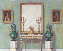 Владимир Чёрный художник. <br/>Эскиз кабинета<br/>