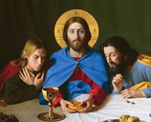 Владимир Чёрный художник. <br/>«Тайная Вечеря».<br/> 1999-2000 гг.  холст, масло. 140х110 см.