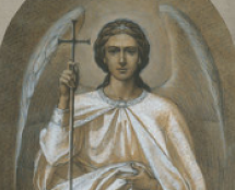 Владимир Чёрный художник. «Архангел Михаил». Картон к иконе для иконостаса «Храма Христа Спасителя»<br/>