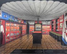 Владимир Чёрный художник. <br/>Эскиз интерьера музея Вооруженных сил.<br/> Ярославская область, пос. Борисоглебский.