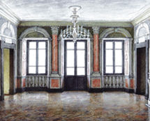 Владимир Чёрный художник. <br/>Эскиз росписи северной стены гостиной. 2011 г.