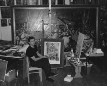 Владимир Чёрный художник. <br/>В мастерской художника.
