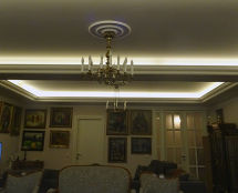 Владимир Чёрный художник. <br/>Гостиная при вечернем освещении.