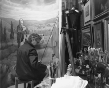 Владимир Чёрный художник. <br/>В мастерской.