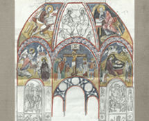 Владимир Чёрный художник. <br/>Композиционное решение восточной стены.