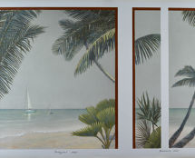 Владимир Чёрный художник. <br/>Эскиз росписи стен для программы «Большие перемены» (западная и восточная стена)<br/>