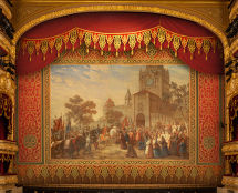 Владимир Чёрный художник. <br/>Парадный занавес-картина: «Въезд Минина и Пожарского в освобожденную Москву в 1612 году». Художники: В.Чёрный, Е. Кравцов, А. Пикалова. 2008-2009 г. 